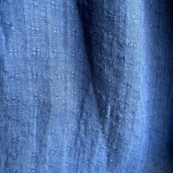 FLAX Vinatge Linen Blue Pants - Picture 4 of 5